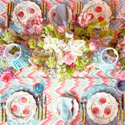 Pink Flowers Dinner Plates (Set of 4)