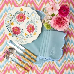 Pink Flowers Dinner Plates (Set of 4)