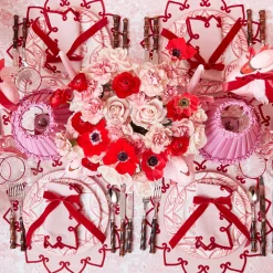 Pink Frilled Silk Lampshade (18cm)
