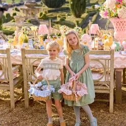 Pink Gingham Basket