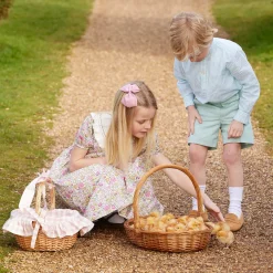 Pink Gingham Basket