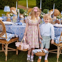 Pink Gingham Basket