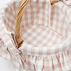 Pink Gingham Basket