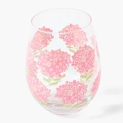 Pink Hydrangea Glasses (Set of 4)