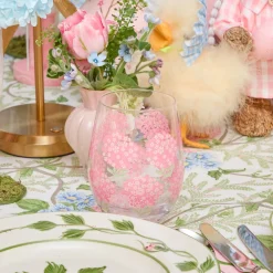 Pink Hydrangea Glasses (Set of 4)