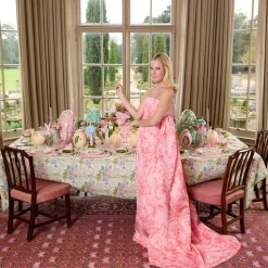 Pink Lady Isabella's Garden Tablecloth