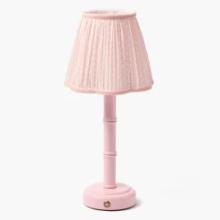 Pink Leonora Lacquer Rechargeable Lamp with Pink Lotus Shade (18cm)