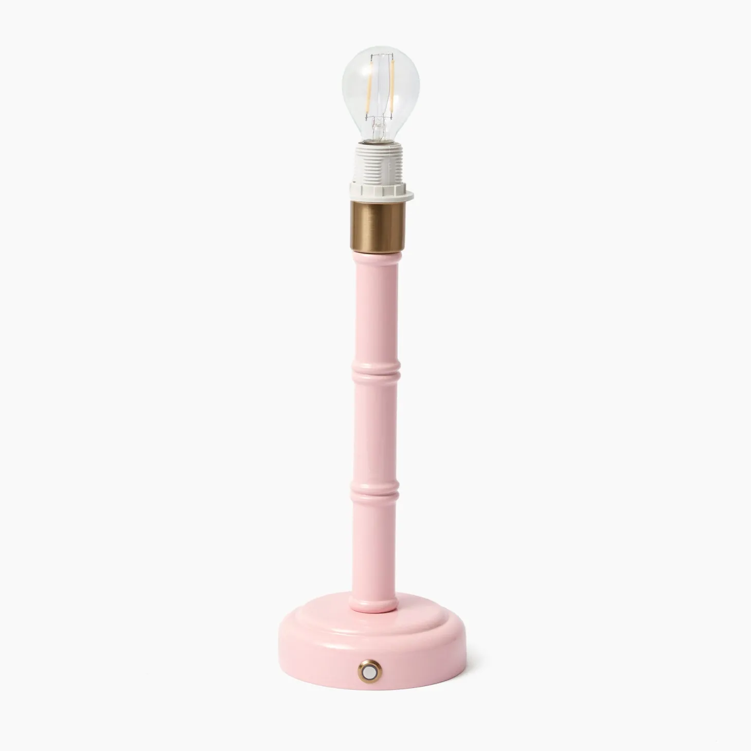 Pink Leonora Lacquer Rechargeable Lamp with Pink Lotus Shade (18cm)