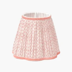 Pink Leonora Lacquer Rechargeable Lamp with Pink Lotus Shade (18cm)