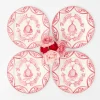 Pink Melograno Starter Plates (Set of 4)