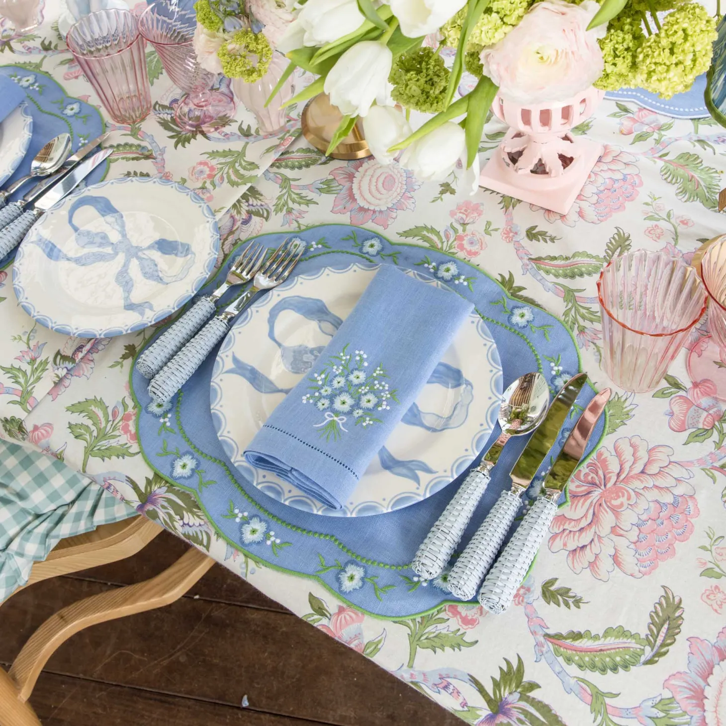 Pink Peony Tablecloth
