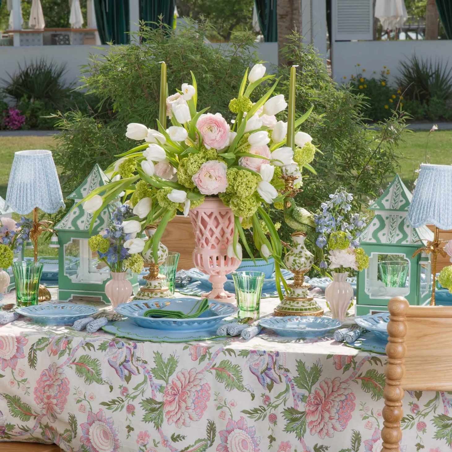 Pink Peony Tablecloth