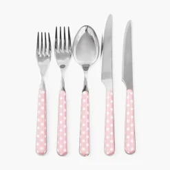 Pink Polka Dot Cutlery (5 piece)