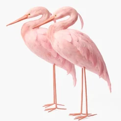 Pink Saskia Stork (Pair) - 60cm