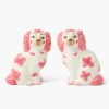 Pink Staffordshire Dog Salt & Pepper Shakers