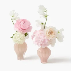 Pink Swirl Bud Vases (Set of 2)
