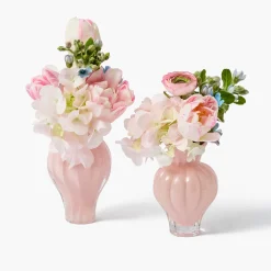 Pink Swirl Bud Vases (Set of 2)