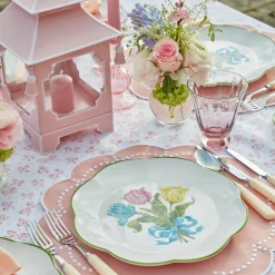Pink Tulip Water Glasses (Set of 4)