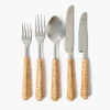 Plaited Rattan Cutlery (5 Piece)