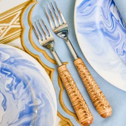 Plaited Rattan Cutlery (5 Piece)