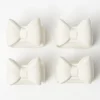 Porcelain Bow Napkin Rings (Set of 4)