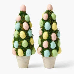 Potted Pastel Easter Egg Tree (Pair)