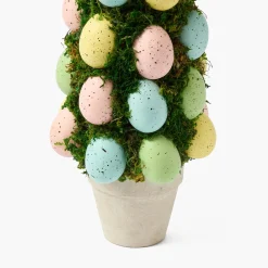 Potted Pastel Easter Egg Tree (Pair)