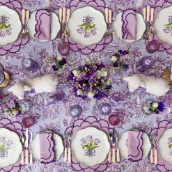 Purple Hobnail Glasses (Set of 6)
