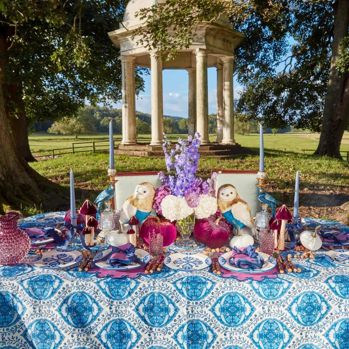 Purple Hobnail Glasses (Set of 6)
