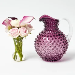 Purple Hobnail Jug