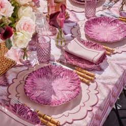 Purple Hobnail Jug & Glasses (Set of 6)
