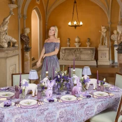 Purple Tulip Dinner Plates (Set of 4)