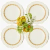 Putty Laurel Dinner Plates (Set of 4)
