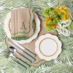 Putty Laurel Starter Plate