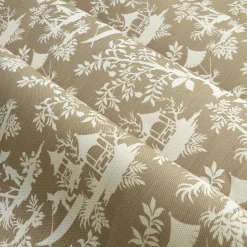 Putty Pagoda Garden Fabric