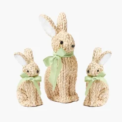 Raffia Rabbit Family