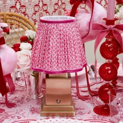Raspberry Lotus Lampshade (18cm)