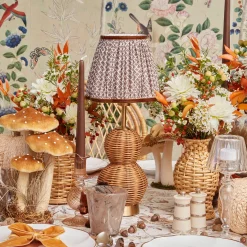Rattan Bardot Rechargeable Lamp