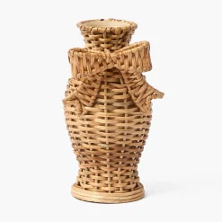 Rattan Bow Vases (Set of 3)
