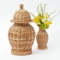 Rattan Ginger Jar