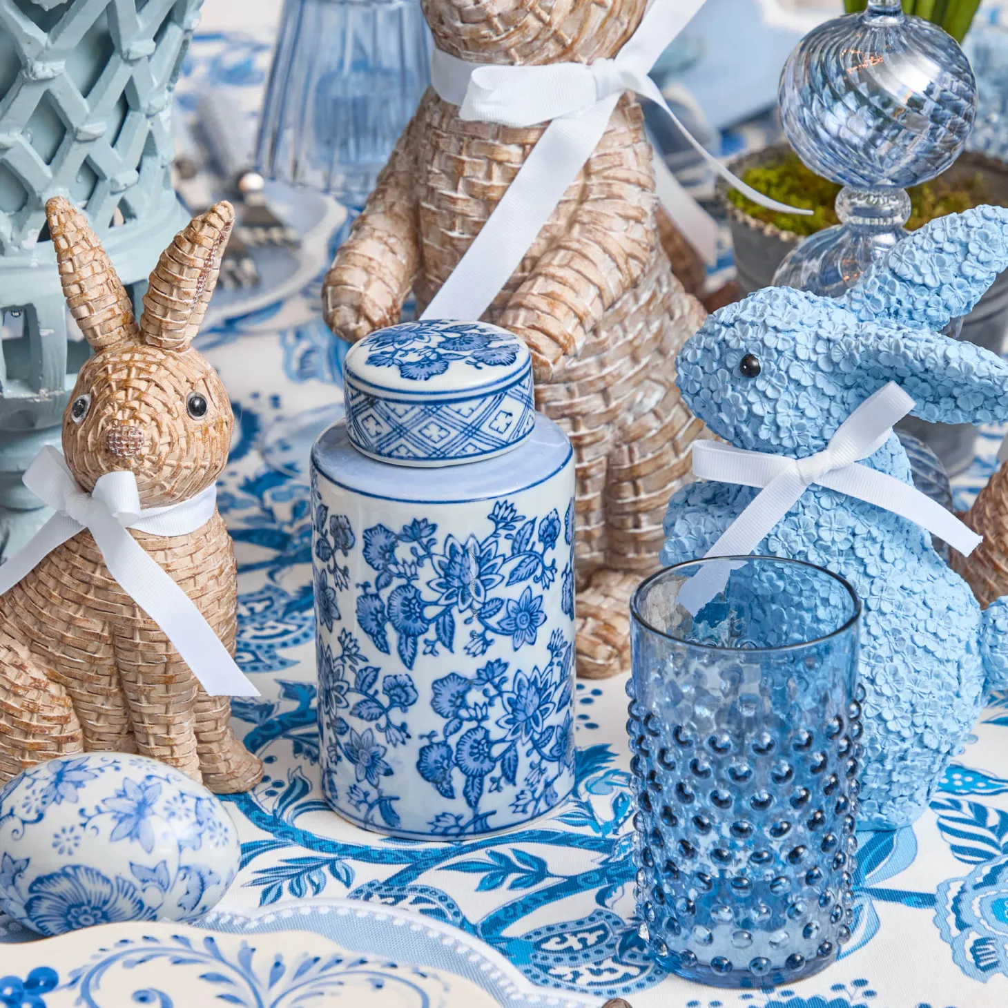 Rattan Rabbit (Pair)
