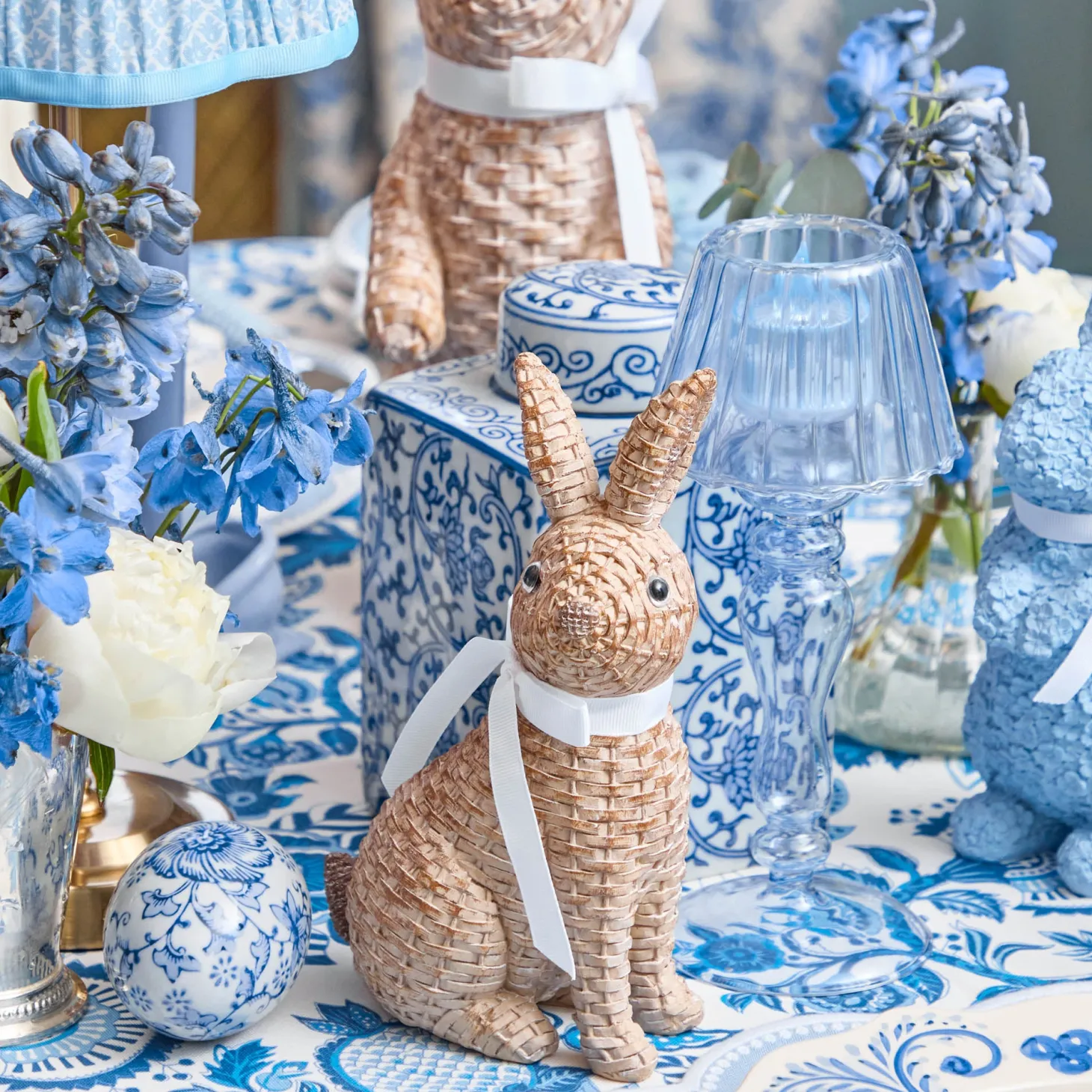 Rattan Rabbit (Pair)