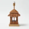 Rattan Rechargeable Pagoda Lamp