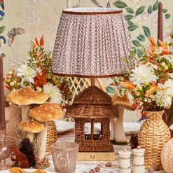 Rattan Rechargeable Pagoda Lamp