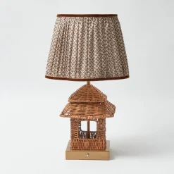 Rattan Rechargeable Pagoda Lamp