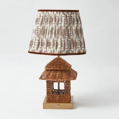 Rattan Rechargeable Pagoda Lamp