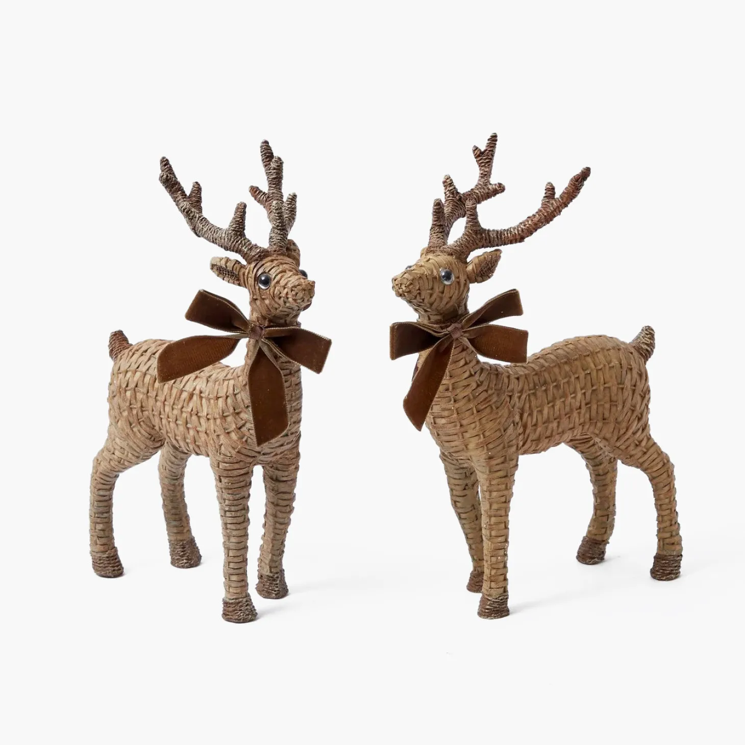 Rattan Reindeer (Pair) - 30cm