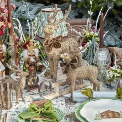 Rattan Reindeer (Pair) - 30cm