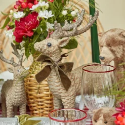 Rattan Reindeer (Pair) - 30cm