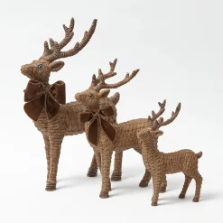 Rattan Reindeer (Pair) - 30cm